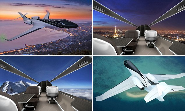 Pesawat Jet Futuristik yang Tembus Pandang